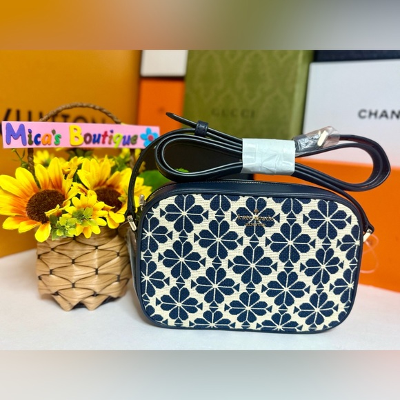 🆕KATE SPADE Blue and Cream Floral Crossbody Bag - Picture 14 of 17